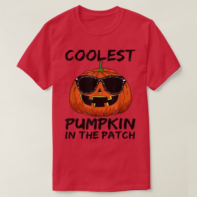 Camiseta Kids Coolest Pumpkin In The Patch Halloween Boys G (Diseño del anverso)