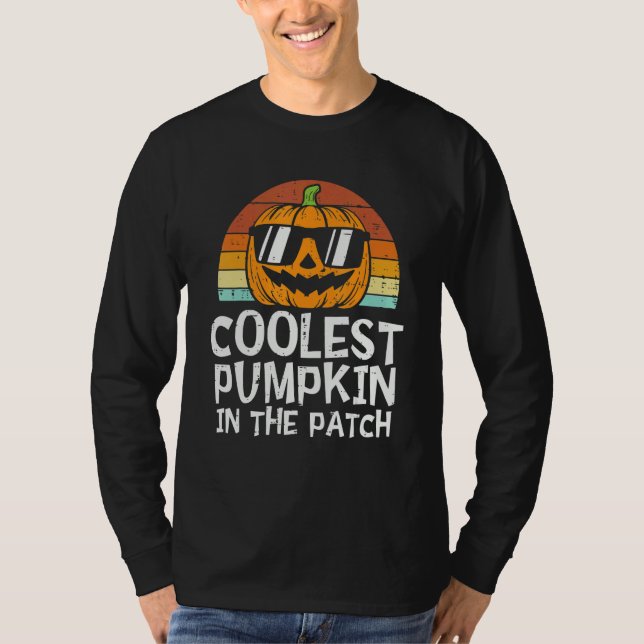 Camiseta Kids Coolest Pumpkin In The Patch Halloween Boys G (Anverso)