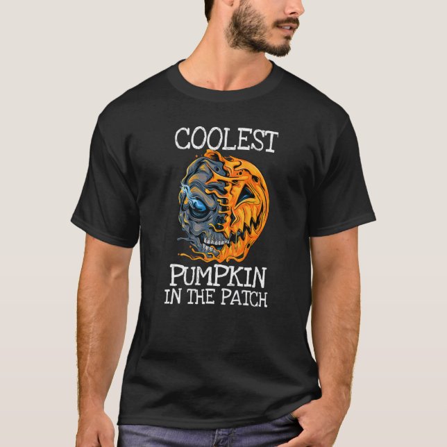 Camiseta Kids Coolest Pumpkin In The Patch Toddler Boys Hal (Anverso)