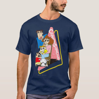 Camiseta Kids Crayon Shinchan todos los miembros del Nohara