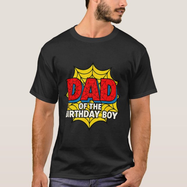 Camiseta Kids Dad Of The Birthday Boy Sder Theme Party Matc (Anverso)
