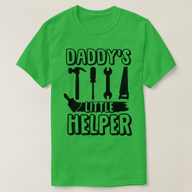 Camiseta Kids Daddys Little Helper Carpenter Fixing Dad Chi (Diseño del anverso)