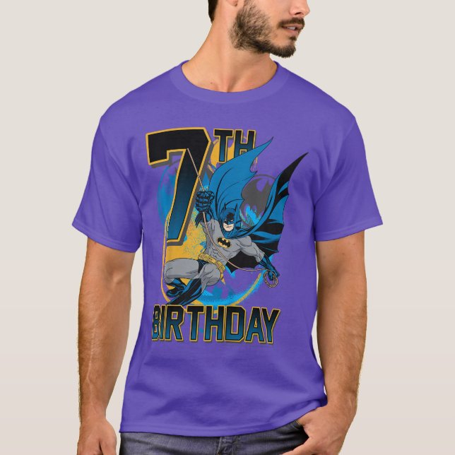Camiseta Kids DC Comics Batman 7th Birthday Action Shot fri (Anverso)