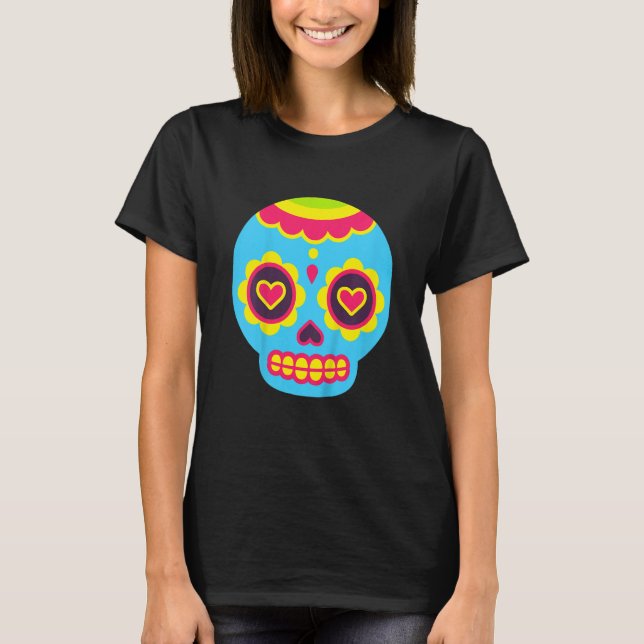 Camiseta Kids Dia De Los Muertos Costume Baby Sugar Skull C (Anverso)