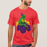 Camiseta Kids Dinosaur Riding Monster Truck Lazy Halloween<br><div class="desc">Kids Dinosaur Riding Monster Truck Lazy Halloween Costume TRex  .</div>