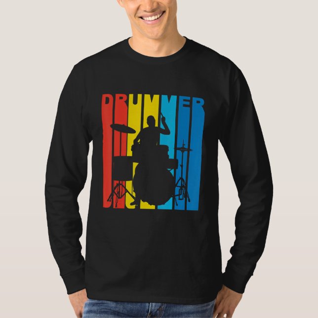 Camiseta Kids drums, drums tshirt for kids, drummer girls,  (Anverso)