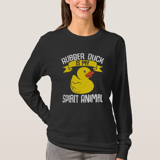 Camiseta Kids  Ducks Rubber Duck Is My Spirit Animal Duck (Anverso)