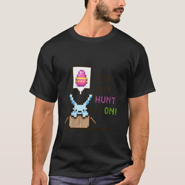 Camiseta Kids Easter Day The Egg Hunt Is On Kids Cute Boys  (Anverso)