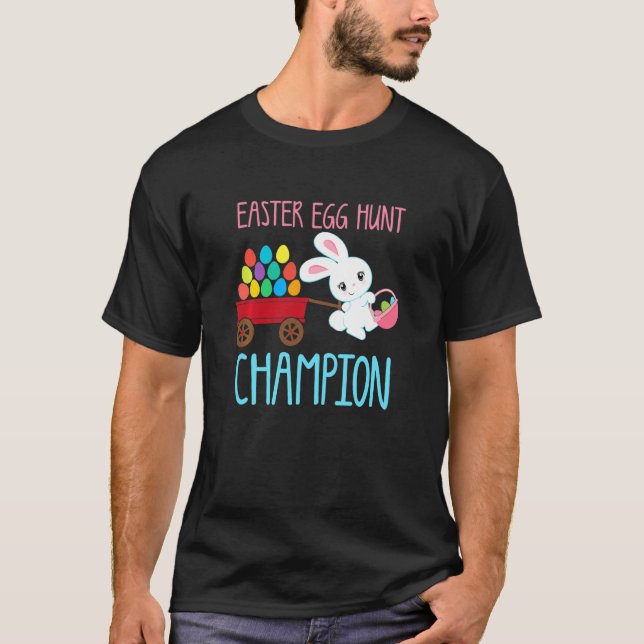 Camiseta Kids Easter Egg Hunt Champion Easter Bunny Egg Bas (Anverso)