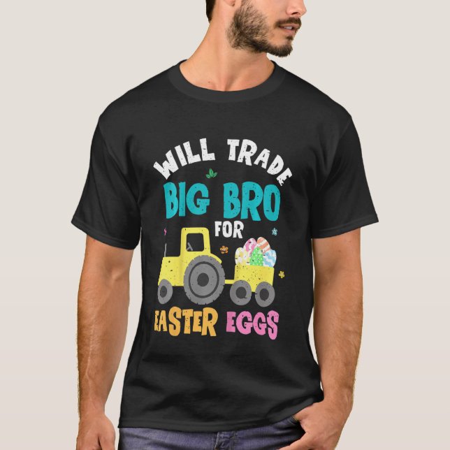 Camiseta Kids Easter Will Trade Big Brother For Constructio (Anverso)