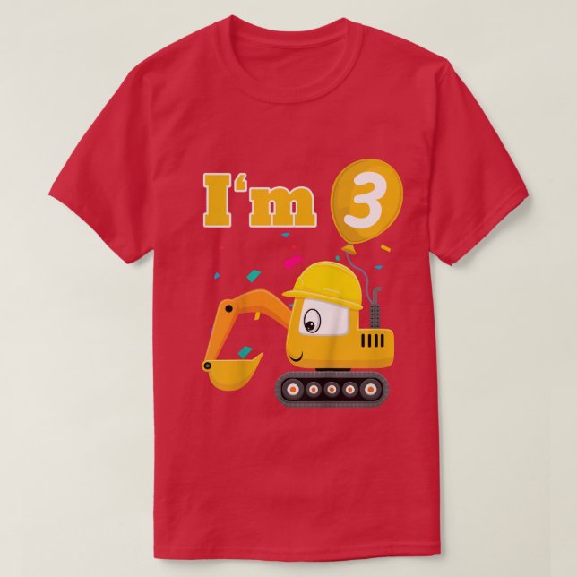 Camiseta Kids Ecavator Digger Bulldozer Im 3 3r (Diseño del anverso)