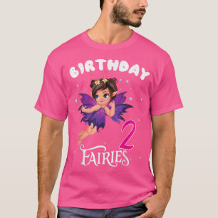 Camiseta Kids Fairy Birthday Party 2 años Fairy Birthd