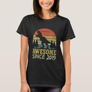 Camiseta Kids Fourasaurus Birthday Toddler Four Rex 2021 D