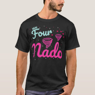 Camiseta Kids Fournado Cuatro Nado Funny Birthday Cita Cuat