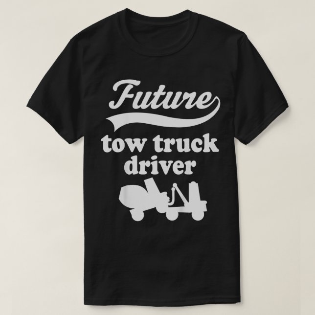Camiseta Kids Future Tow Truck Driver  (Diseño del anverso)