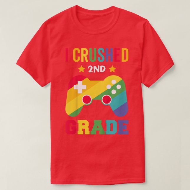 Camiseta Kids Game Controller Last Day Of School Boys I Cru (Diseño del anverso)