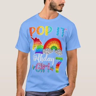 Camiseta Kids Gameboard 7Pop It Birthday Funny Pop Cute 