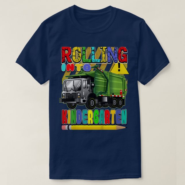 Camiseta Kids Garbage Truck, Back to School - Rolling Into  (Diseño del anverso)