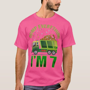 Camiseta Kids Garbage Truck Dump Everything I'm 7 Garbage T