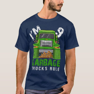 Camiseta Kids Garbage Trucks Rule I'm 9 Years Old Garbage T