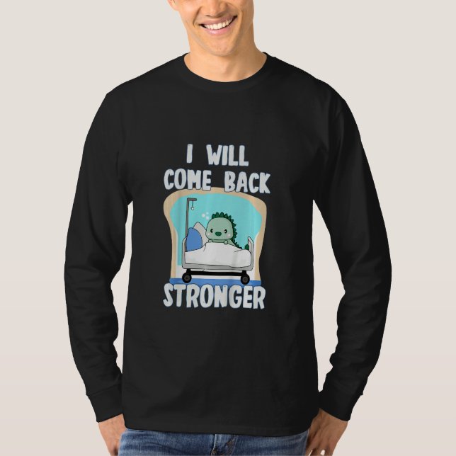 Camiseta Kids Get Well Soon after Surgery, Dinosaur, Get We (Anverso)