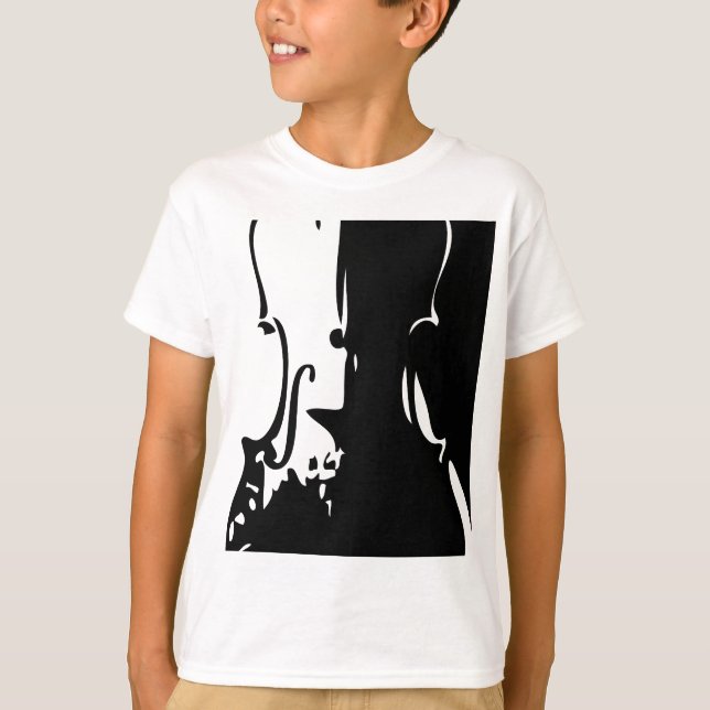 Camiseta Kids Giant Violin Ringer T-shirt (Anverso)