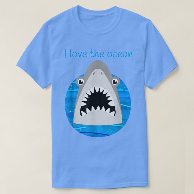 Camiseta Kids Great White Shark Teeth T  (Diseño del anverso)