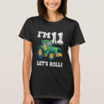 Camiseta Kids Green Farm Tractor 11th Birthday Party 11 Yea<br><div class="desc">Niños Green Farm Tractor 11th Birthday Party Chica de niños de 11 años.</div>
