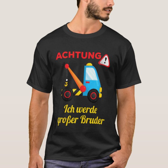 Camiseta Kids Grosser Bruder Crane Car Ich Werde Große Brud (Anverso)