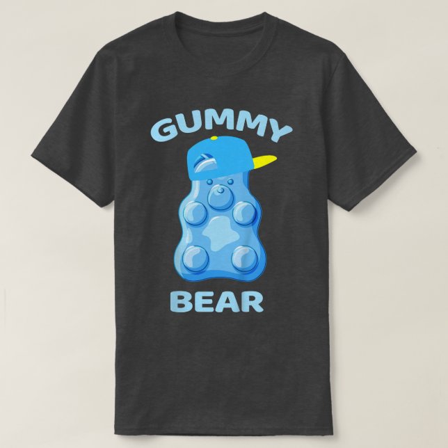 Camiseta Kids Gummy Bear In Hat Kids Gummy Bear Candy  (Diseño del anverso)