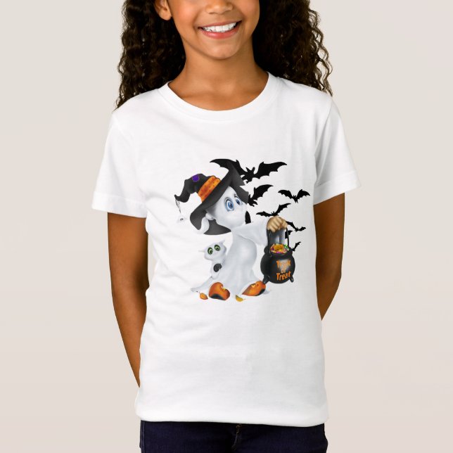 Camiseta Kids Halloween Ghost Shirt (Anverso)