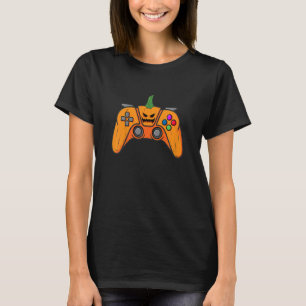 Camiseta Kids Halloween Video Game Controller con calabaza