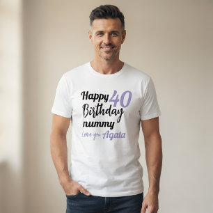 Camiseta Kids Happy 40th Birthday Mummy t-shirt