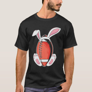 Camiseta Kids Happy Easter Football Bunny Ears Funny Egg Bo