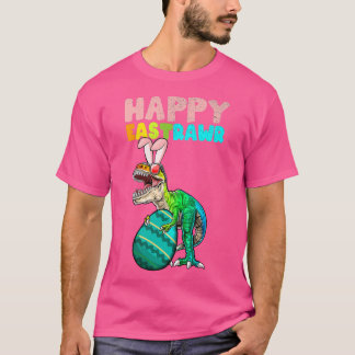Camiseta Kids Happy Eastrawr Tre Easter Bunny Egg Funny Din