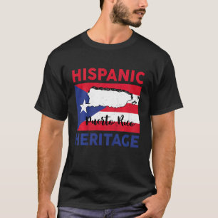 Camiseta Kids Hispanic Heritage Month Boricua Puerto Rico K