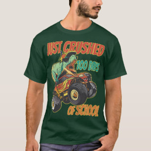 Camiseta Kids I Crushed 100 Days Of School Shirt Kids Trex