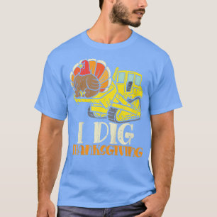 Camiseta Kids I Dig Thanksgiving Bulldozer Toddler Little B