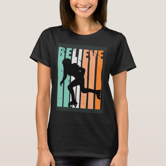 Camiseta Kids I Love Roller Skating Team Believe Inline Ska (Anverso)