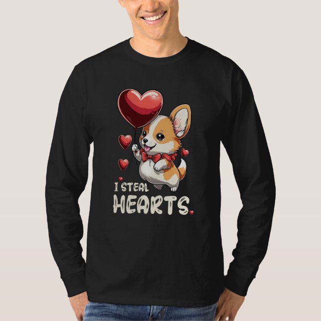 Camiseta Kids I Steal Hearts Girls Boys Valentines Day Todd (Anverso)