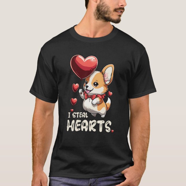 Camiseta Kids I Steal Hearts Girls Boys Valentines Day Todd (Anverso)