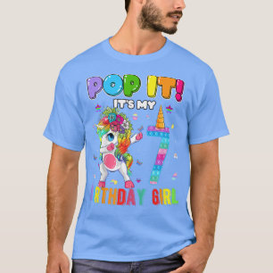 Camiseta Kids Im 7 Years Old 7th Birthday Unicorn Dabbing G