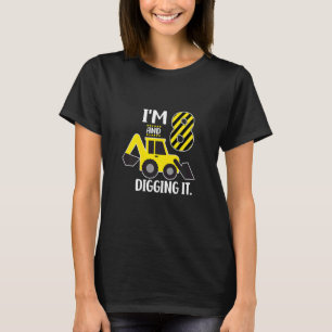 Camiseta Kids I'm 8 Ath Digging It 8th Birthday Excavator
