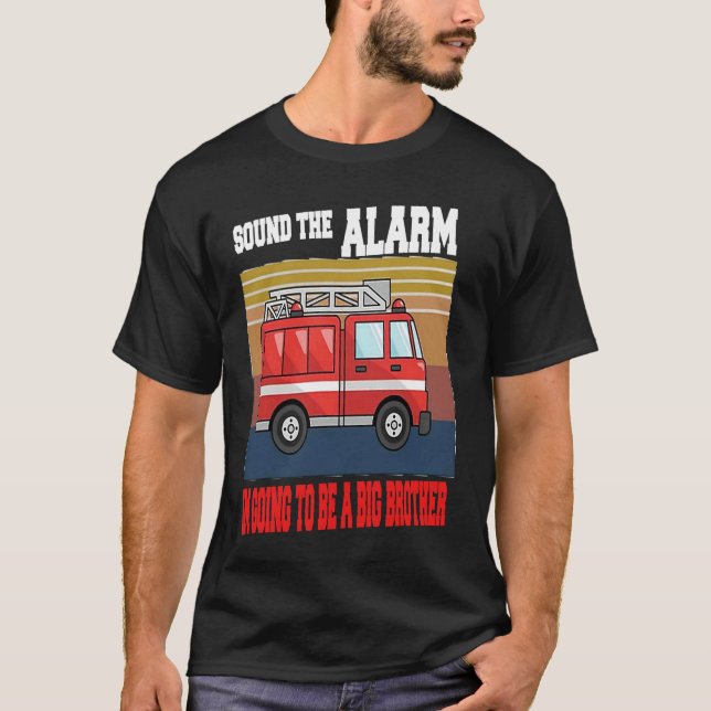 Camiseta Kids Im going to be a big brother  Firetruck baby  (Anverso)