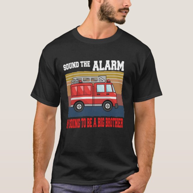 Camiseta Kids Im going to be a big brother  Firetruck baby  (Anverso)