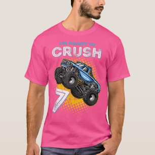 Camiseta Kids I'm Ready To Crush 7 Monster Truck 7yr Old Bi
