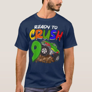 Camiseta Kids I'm Ready To Crush 9 Monster Truck T-Rex Birt
