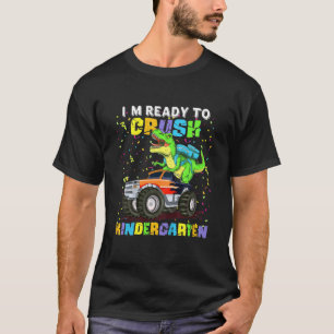 Camiseta Kids I'm Ready To Crush Kindergarten Dinosaur Back