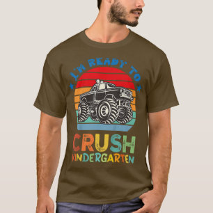 Camiseta Kids i'm ready to crush kindergarten monster truck