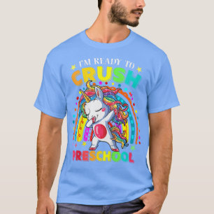 Camiseta Kids I'm Ready To Crush Preschool Dabbing Unicorn 